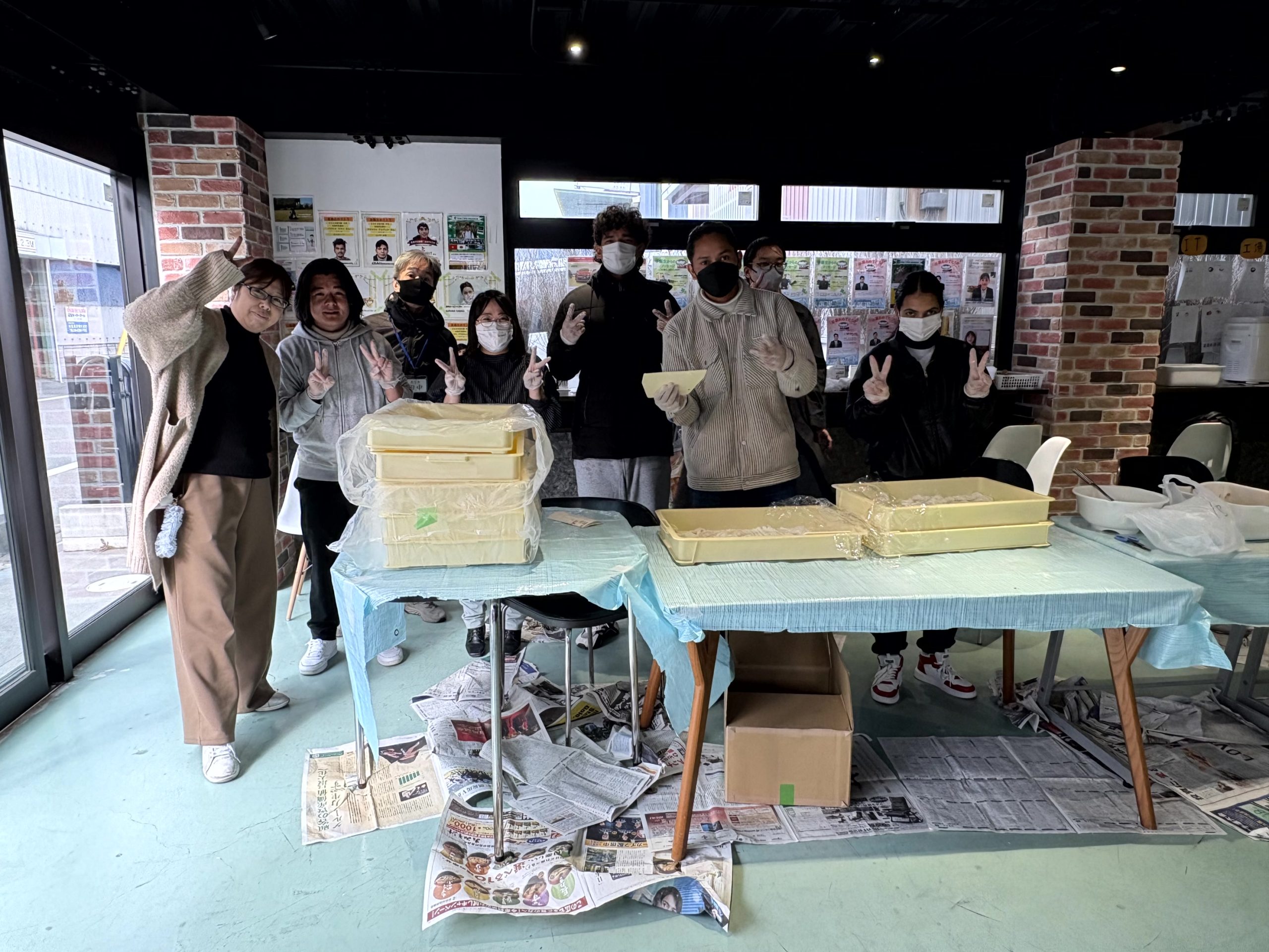 冬祭り ボランティア学生の皆さん