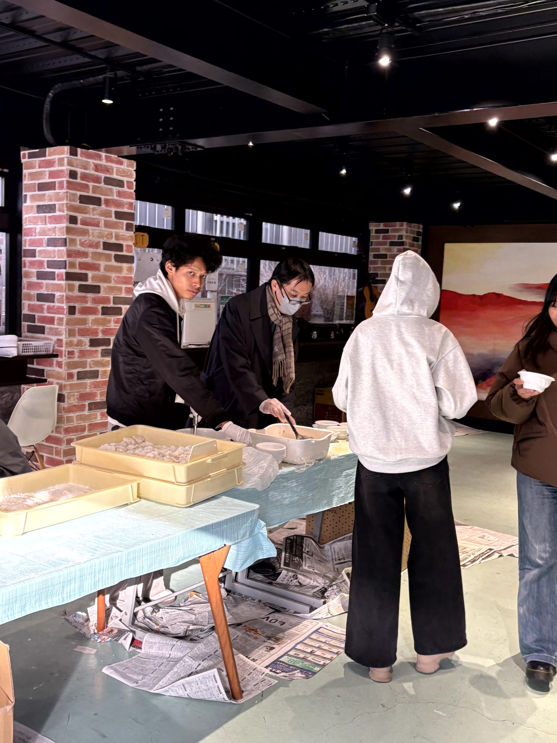 冬祭り ボランティア学生の皆さん